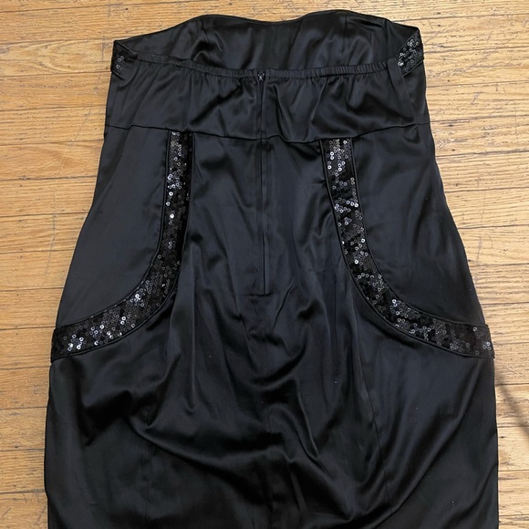 Strapless Sequin & Silk Faith 21 Mini Dress - Picture 3 of 4